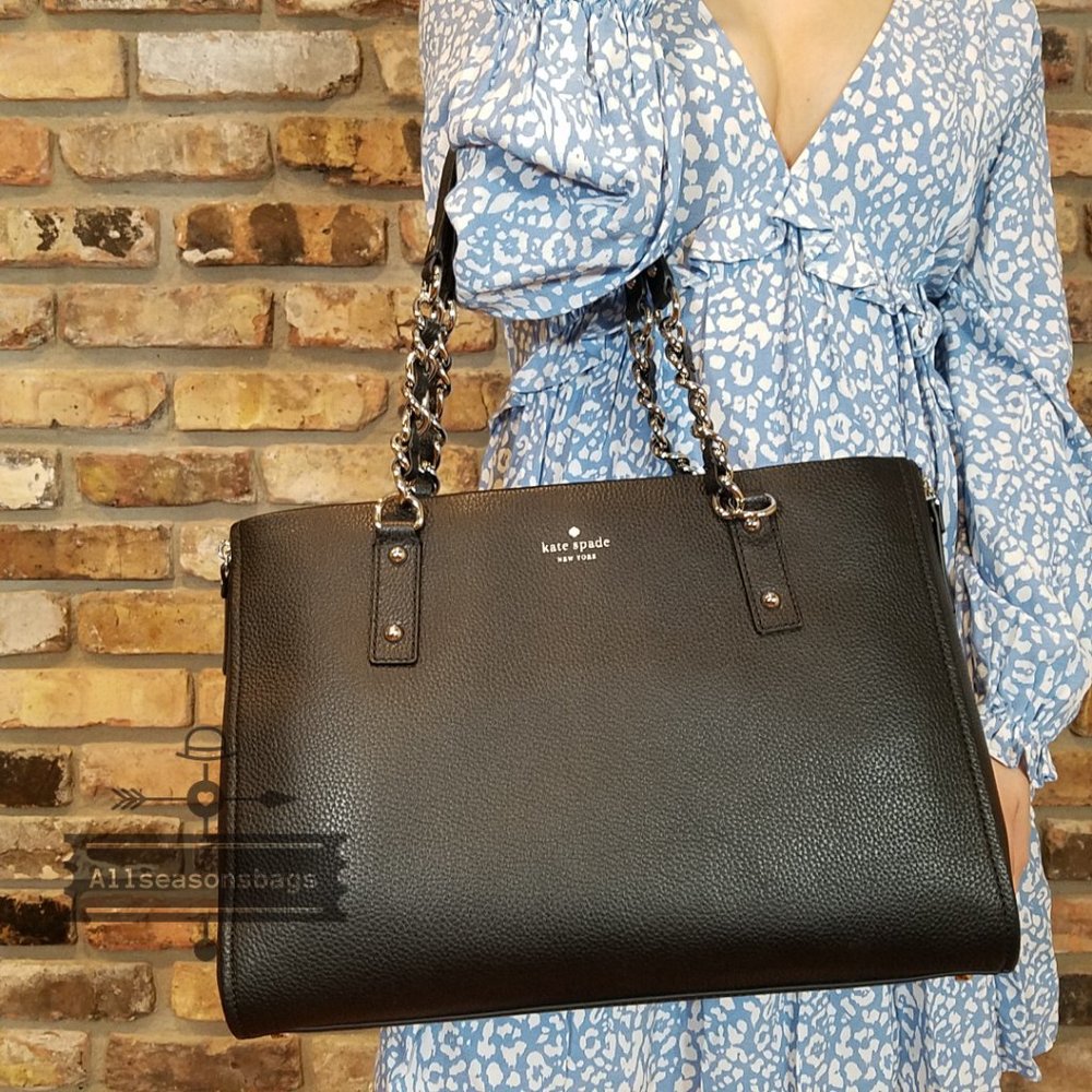 KATE SPADE Andee Leather Cobble Hill Tote Black - Picture 14 of 14